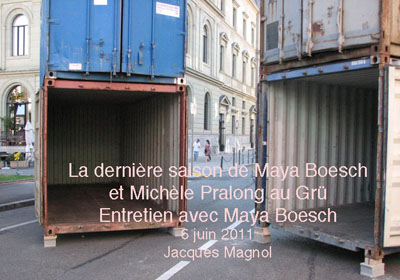 Grutli, containers dans la rue