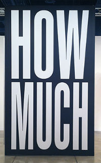 "Untitled" (Money makes money), Mary Boone Gallery, New York. Art Basel Miami Beach, 2011. tableau